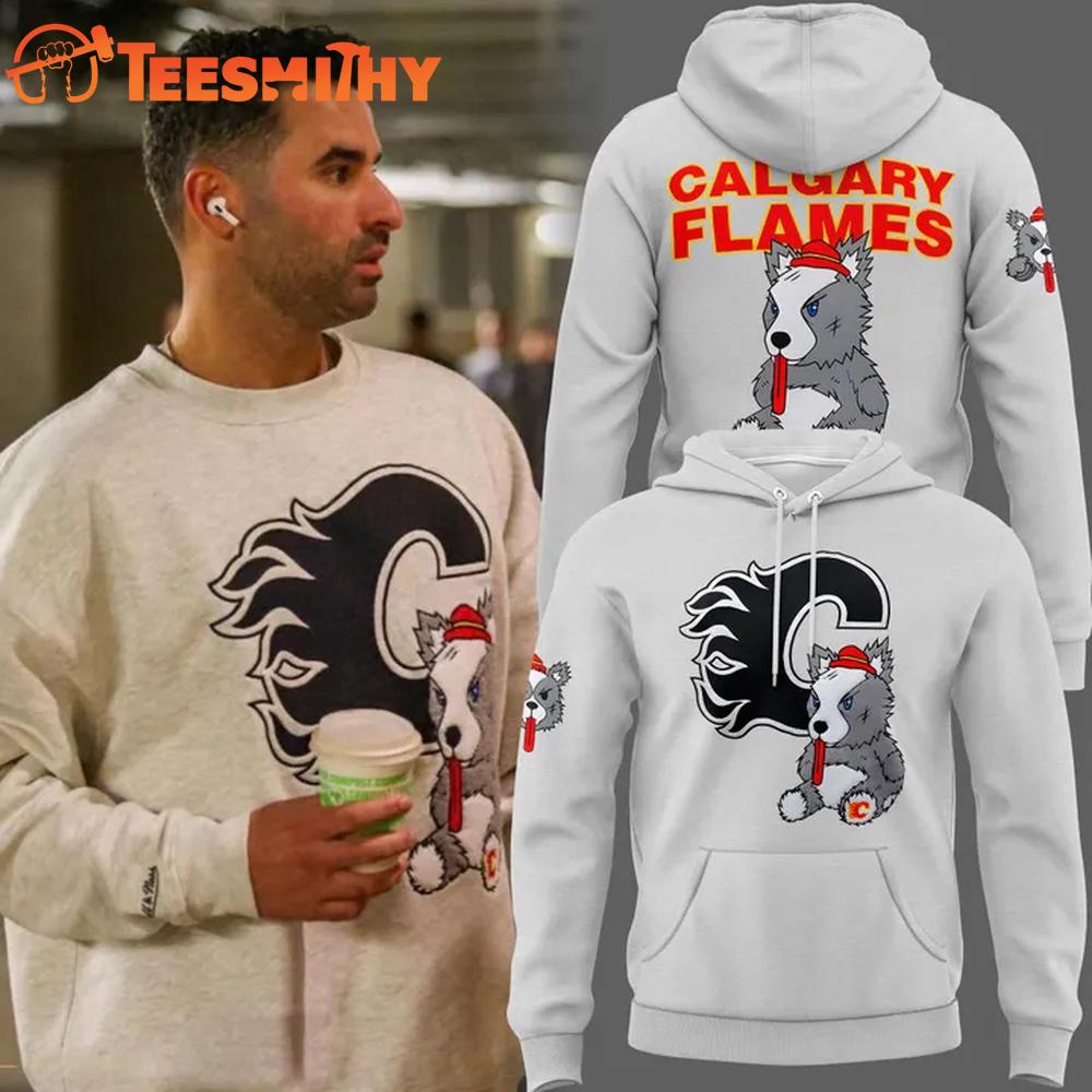 Special New Calgary Flames x Mitchell & Ness Hoodie