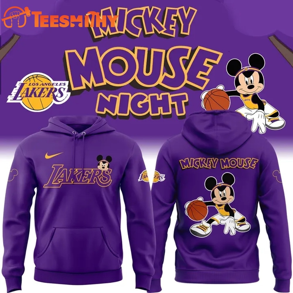 Special New Los Angeles Lakers x Mickey Mouse Hoodie