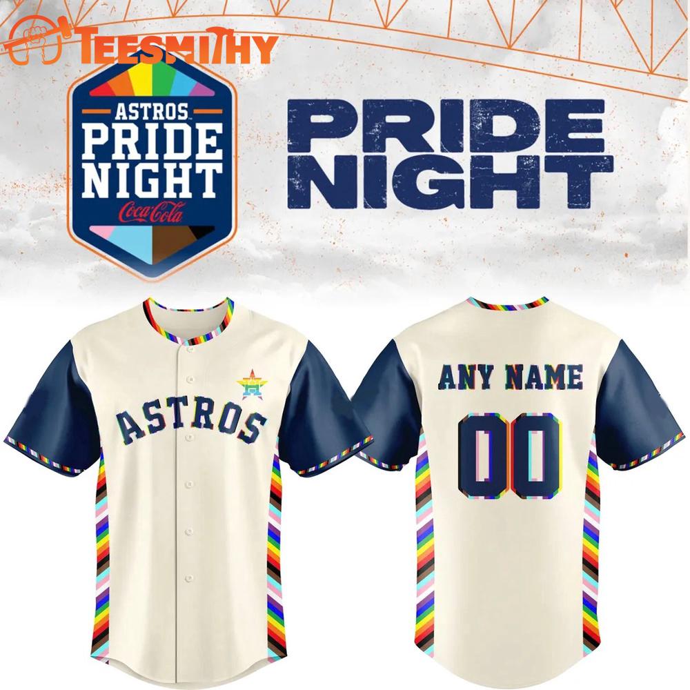Special New Pride Month Astros Logo Custom Name Number Baseball Jersey