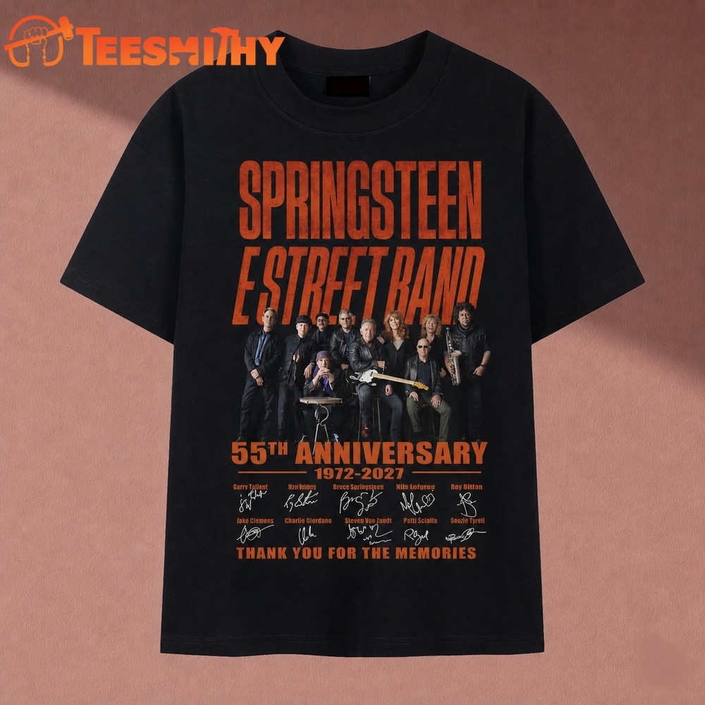 Springsteen E Street Band 55th Anniversary 1972 2027 T Shirt