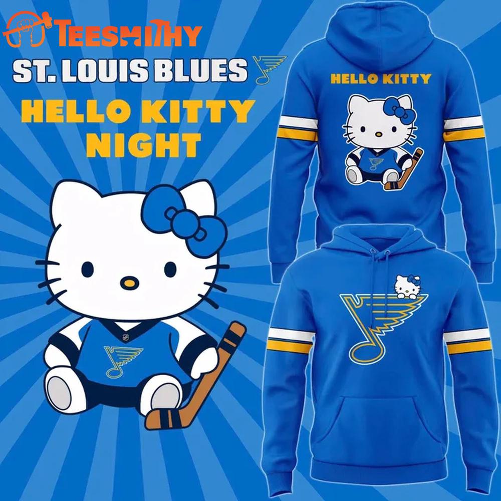 St. Louis Blues Hello Kitty Night 2025 Limited Edition Hoodie
