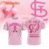 St. Louis Cardinals 2025 MLB Pink Breast Cancer Awareness Design 3D Shirt