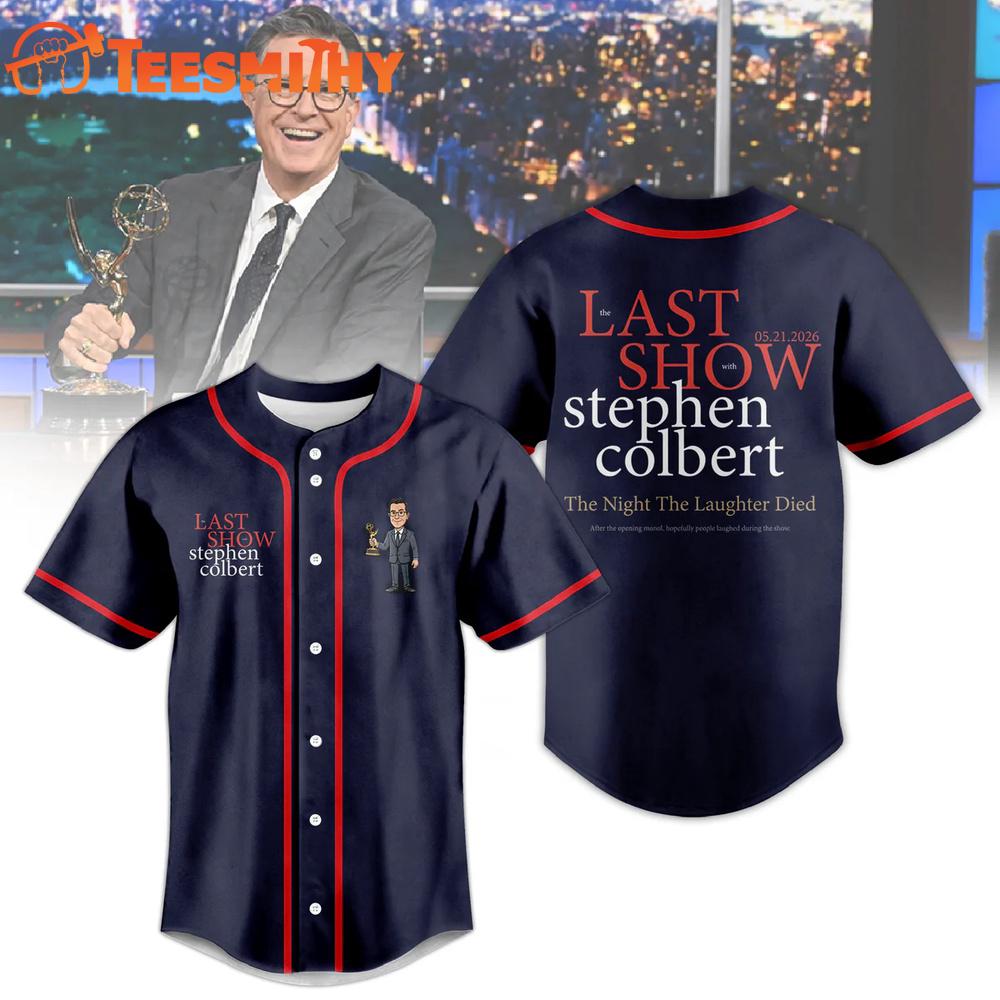Stephen Colbert Last Show 05 21 2026 Baseball Jersey Shirt