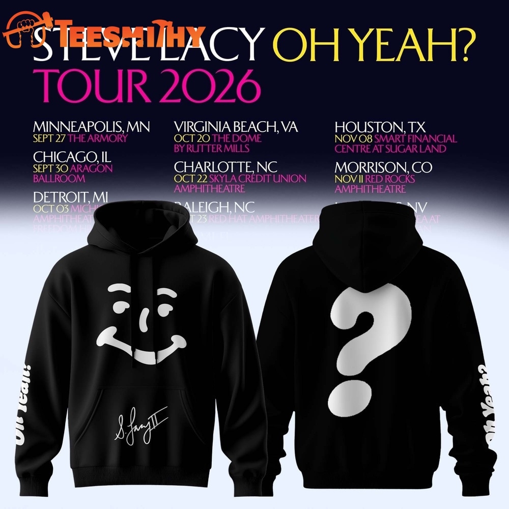 Steve Lacy Oh Yeah Tour 2026 Signature Black Hoodie