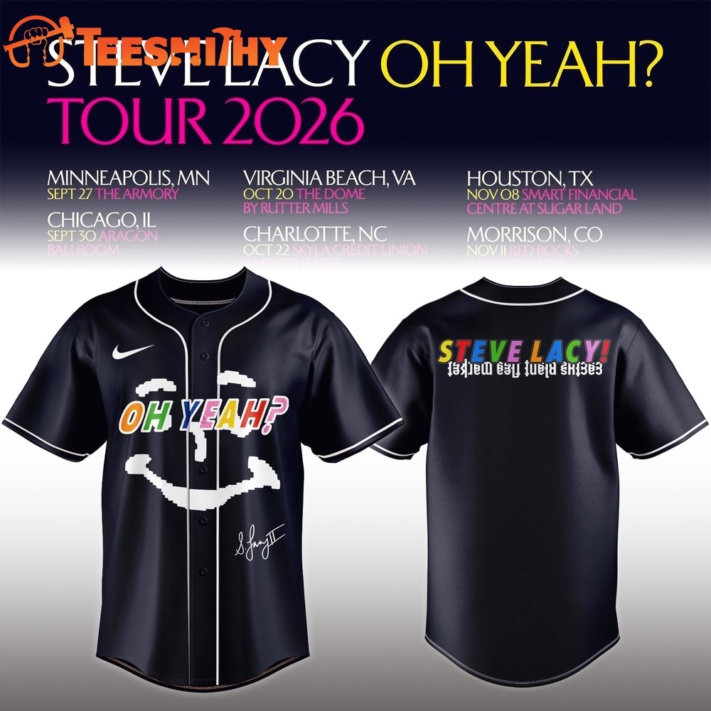 Steve Lacy Oh Yeah Tour 2026 Signature New Design Baseball Jersey