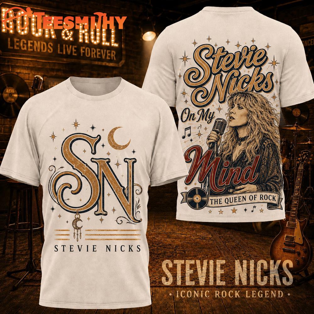 Stevie Nicks Iconic Rock Legend 2026 Design T Shirt