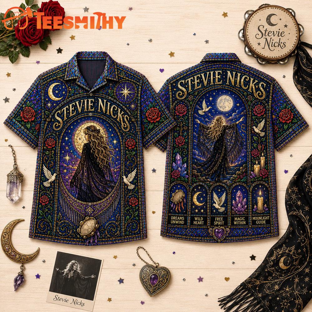 Stevie Nicks Vintage Music Summer Hawaiian Shirt