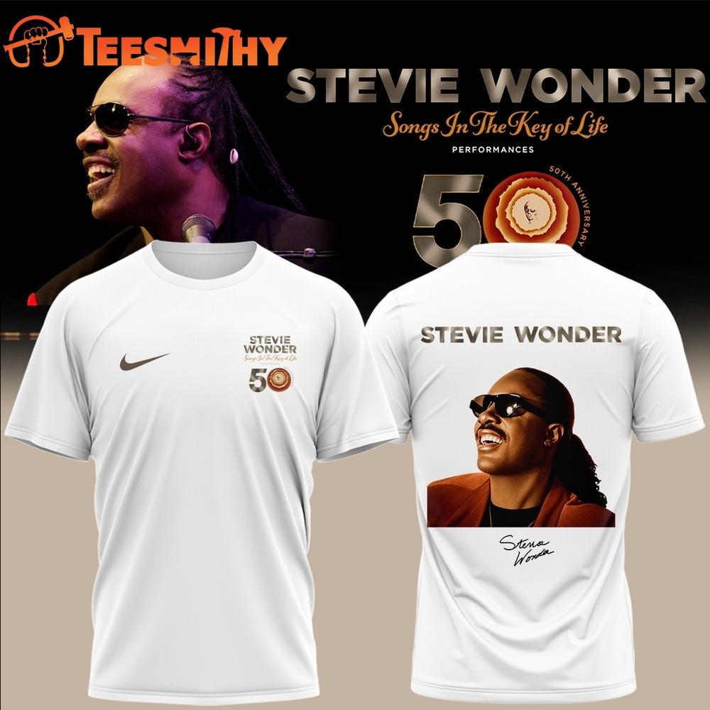 Stevie Wonder Songs in the Key of Life Performances 50th Anniversary Signed 3D Shirt