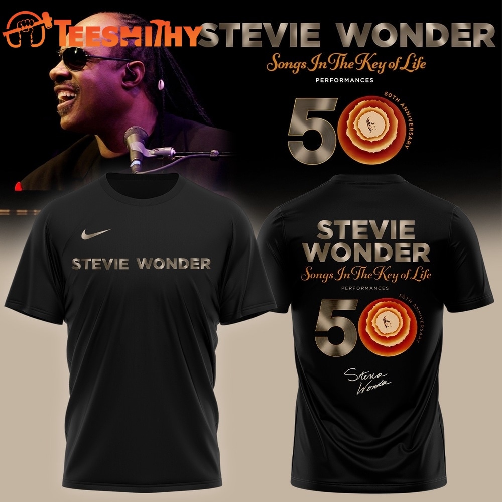Stevie Wonder Songs in the Key of Life Performances 50th Anniversary Signed Limited Edition 3D Shirt