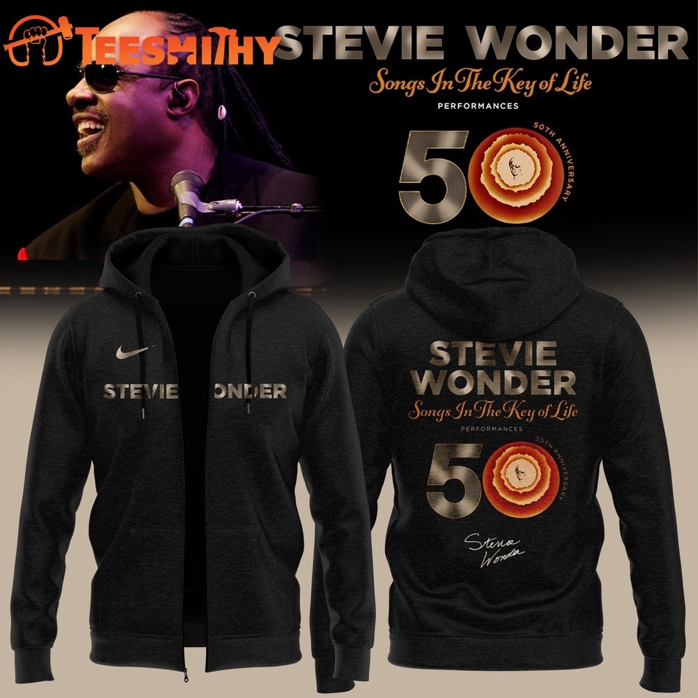 Stevie Wonder Songs in the Key of Life Performances 50th Anniversary Signed Zip Hoodie