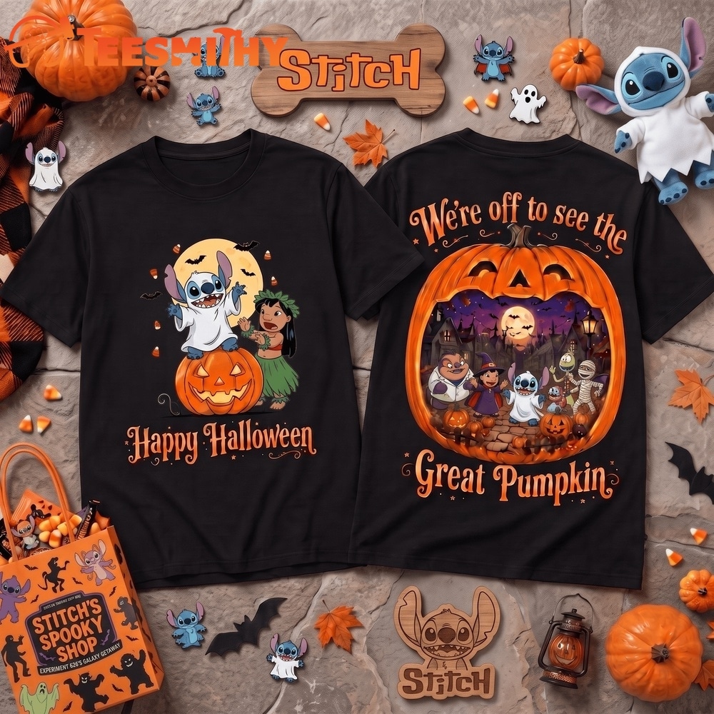 Stitch Halloween Night Great Pumpkin T Shirt