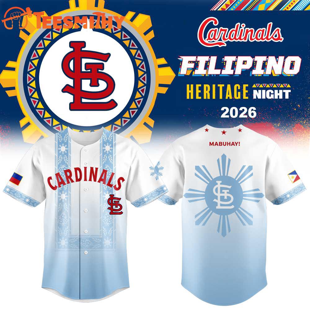 St.Louis Cardinals Filipino Heritage Night 2026 Baseball Jersey
