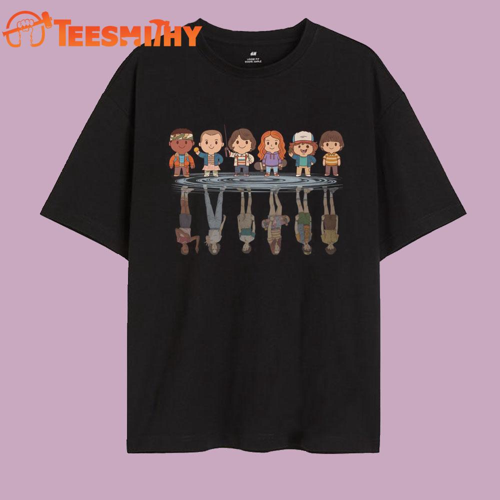 Stranger Things 5 Funny Chibi Movies Vintage T Shirt