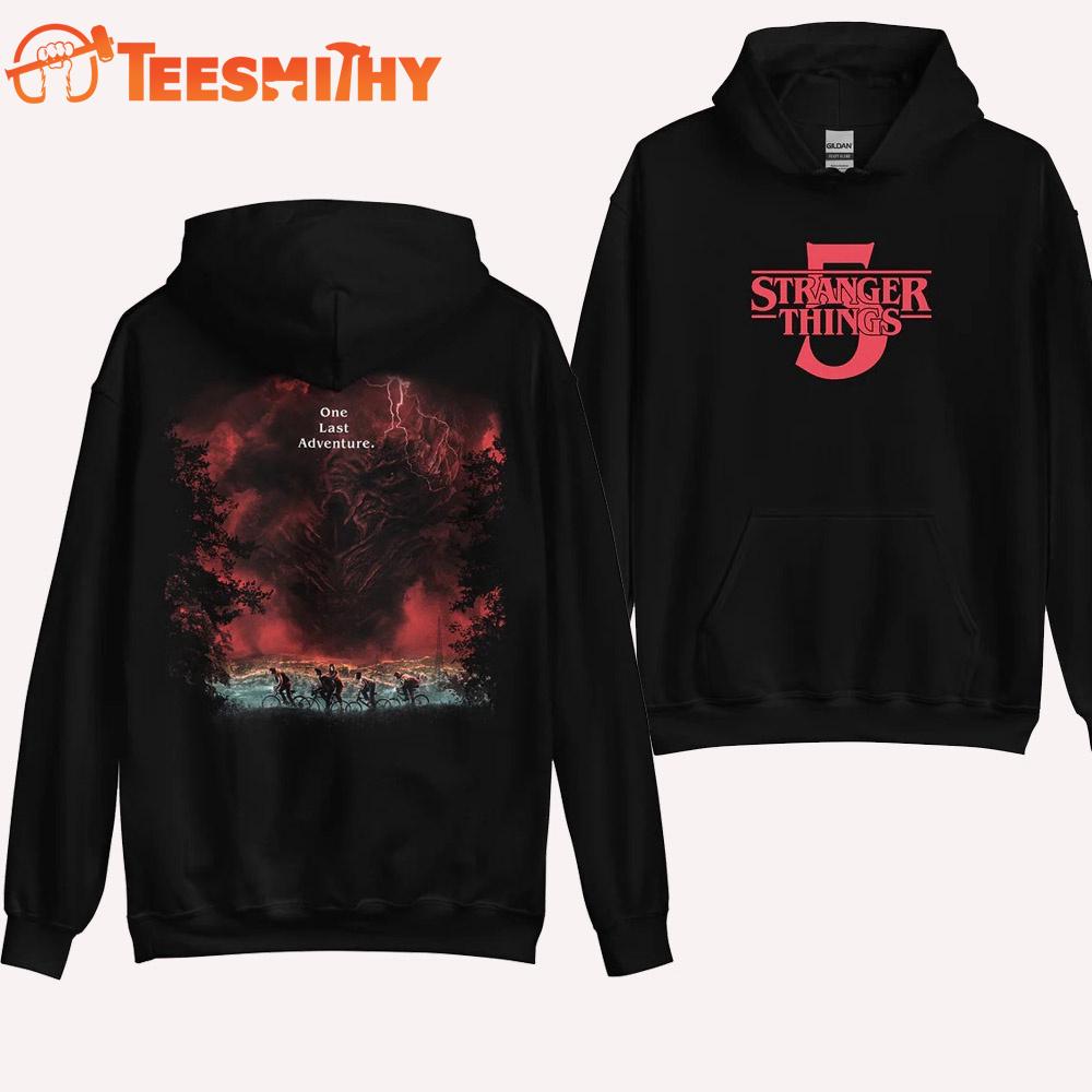 Stranger Things Season 5 One Last Adventure Hoodie Shirt