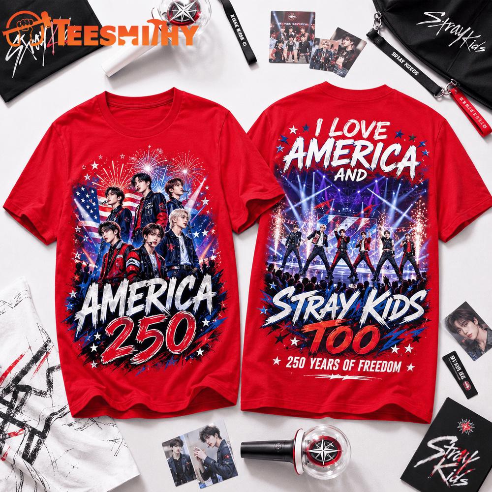Stray Kids 250 Years Of Freedom Unisex 3D Shirt
