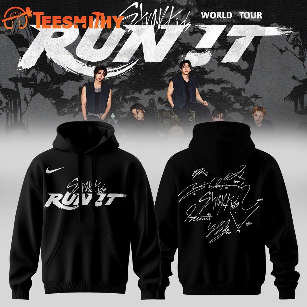Stray Kids World Tour RUN IT Signature 2026 New Design Hoodie
