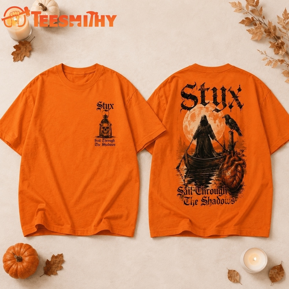 Styx Sail Through The Shadows Gothic Halloween 3D Shirt