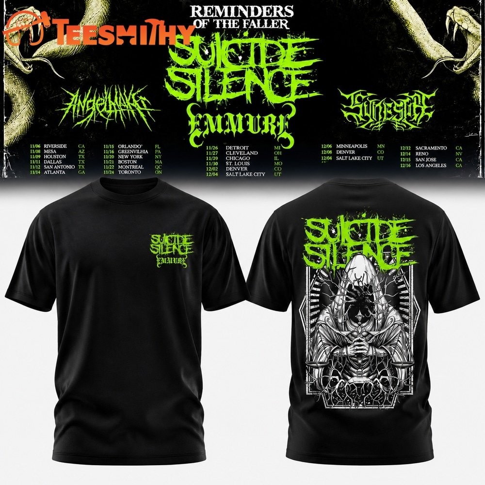 Suicide Silence Reminders of Hell Tour 2026 Graphic 3D Shirt