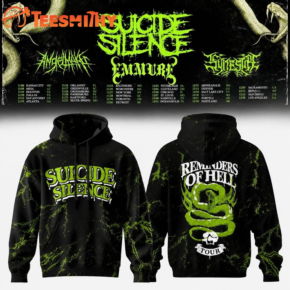 Suicide Silence Reminders of Hell Tour 2026 Limited Edition Hoodie