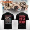 System Of A Down And Korn New York 2025 Tour Black T Shirt