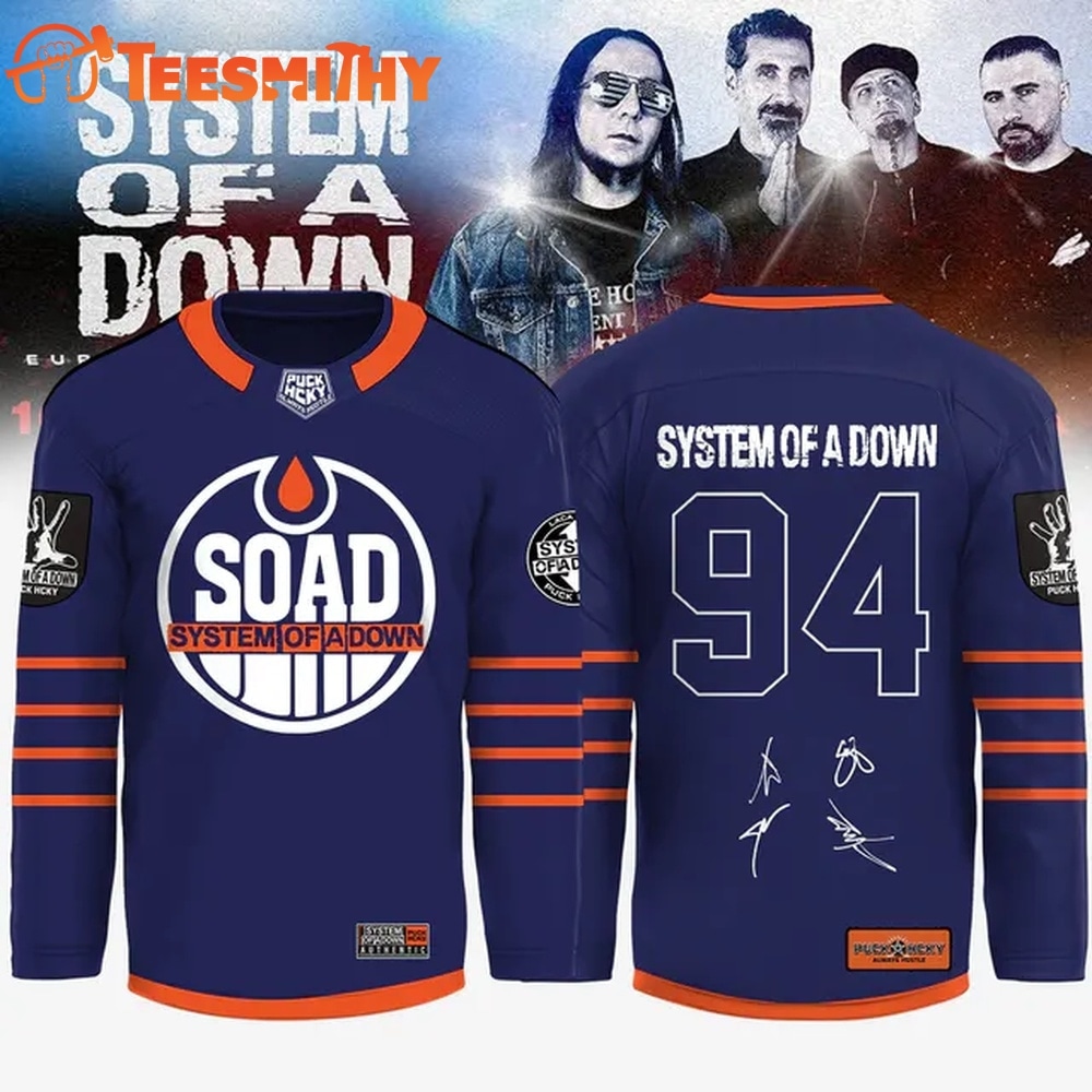 System of a Down Europe UK Stadium Tour 2026 Signed Limited Edition Hockey Jersey