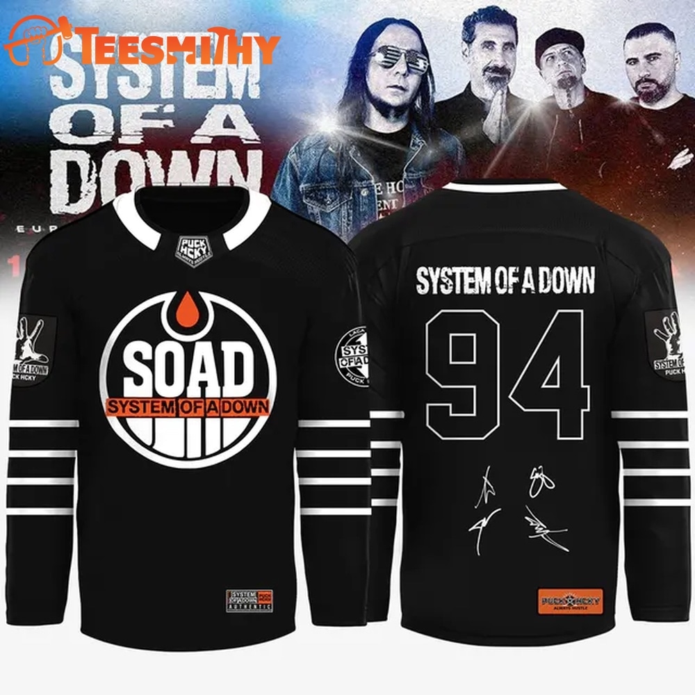 System of a Down Europe UK Stadium Tour 2026 Signed Special New Hockey Jersey