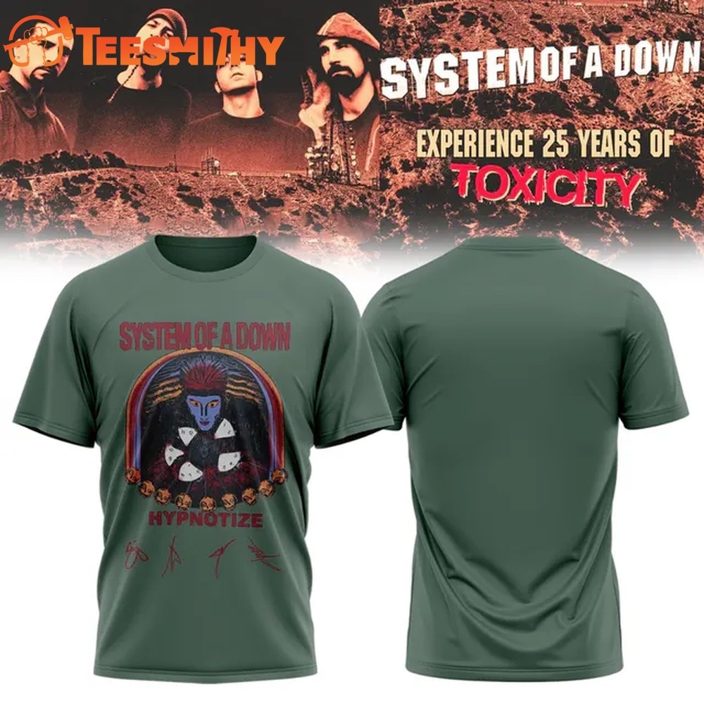 System of a Down Europe UK Stadium Tour 2026 Signed Special New T Shirt