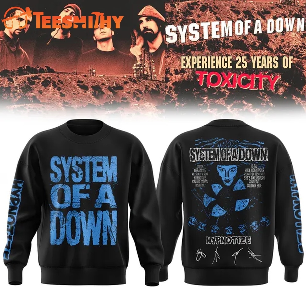 System of a Down Europe UK Stadium Tour 2026 Signed Sweatshirt