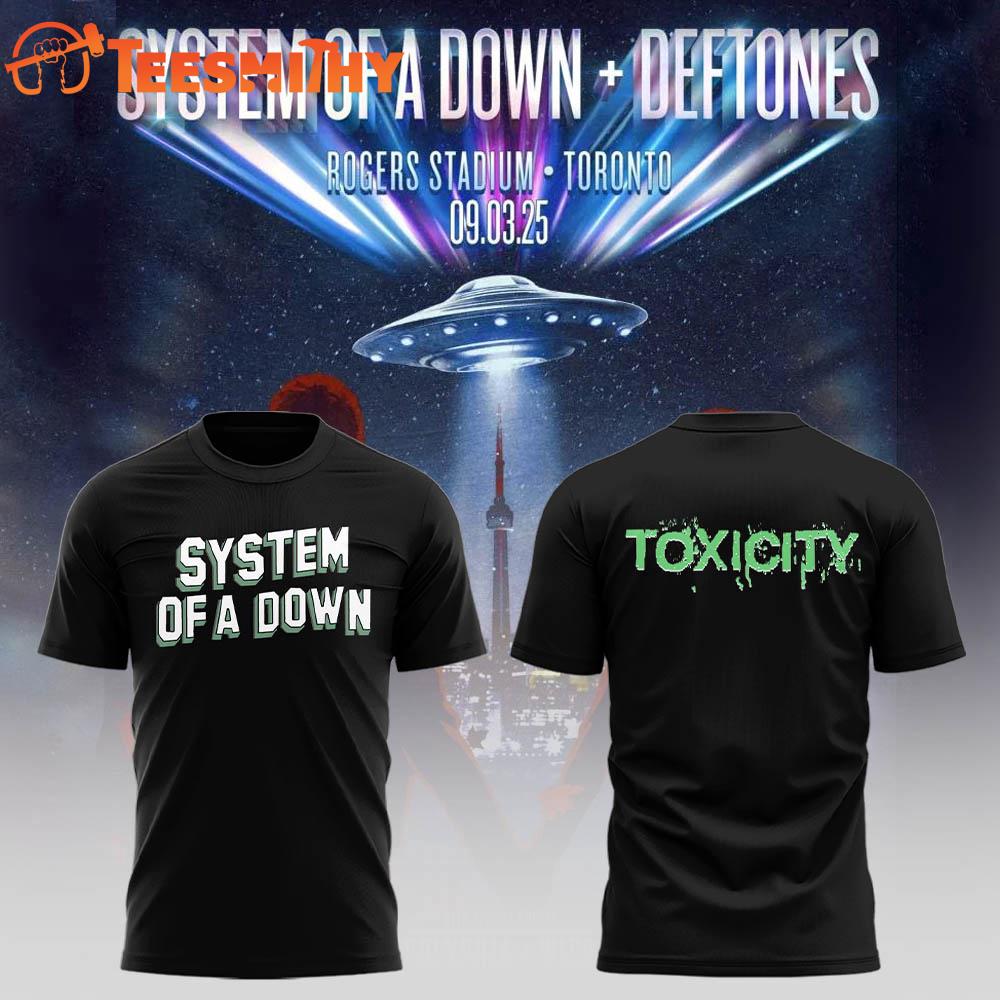 System Of A Down September 2025 Tour Toxicity 3D Shirt