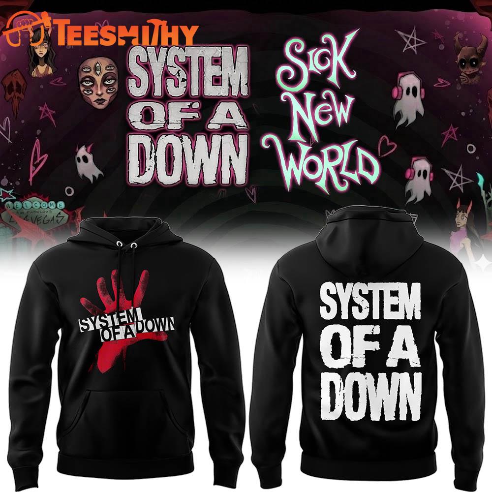System Of A Down Sick New World 2026 All Over Print Hoodie