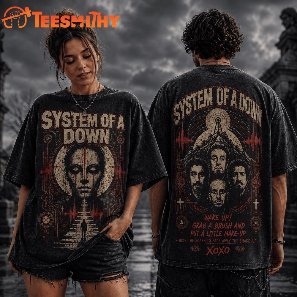 System of a Down, Wake Up Grab A Brush, Hide The Scars 3D Shirt