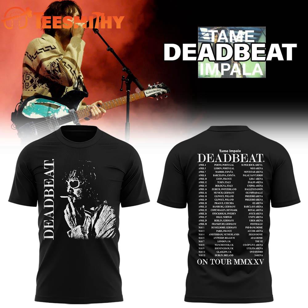 Tame Impala Dead Beat 2026 Tour Black 3D Shirt
