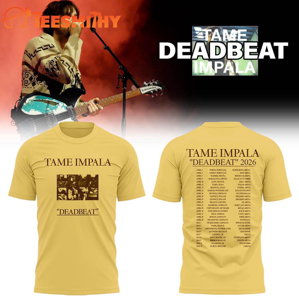 Tame Impala Dead Beat 2026 Tour T Shirt