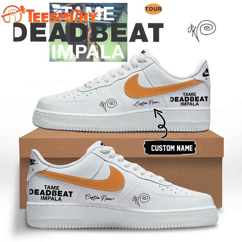 Tame Impala Deadbeat Tour 2026 Limited Edition Signature White Air Force 1 Shoes