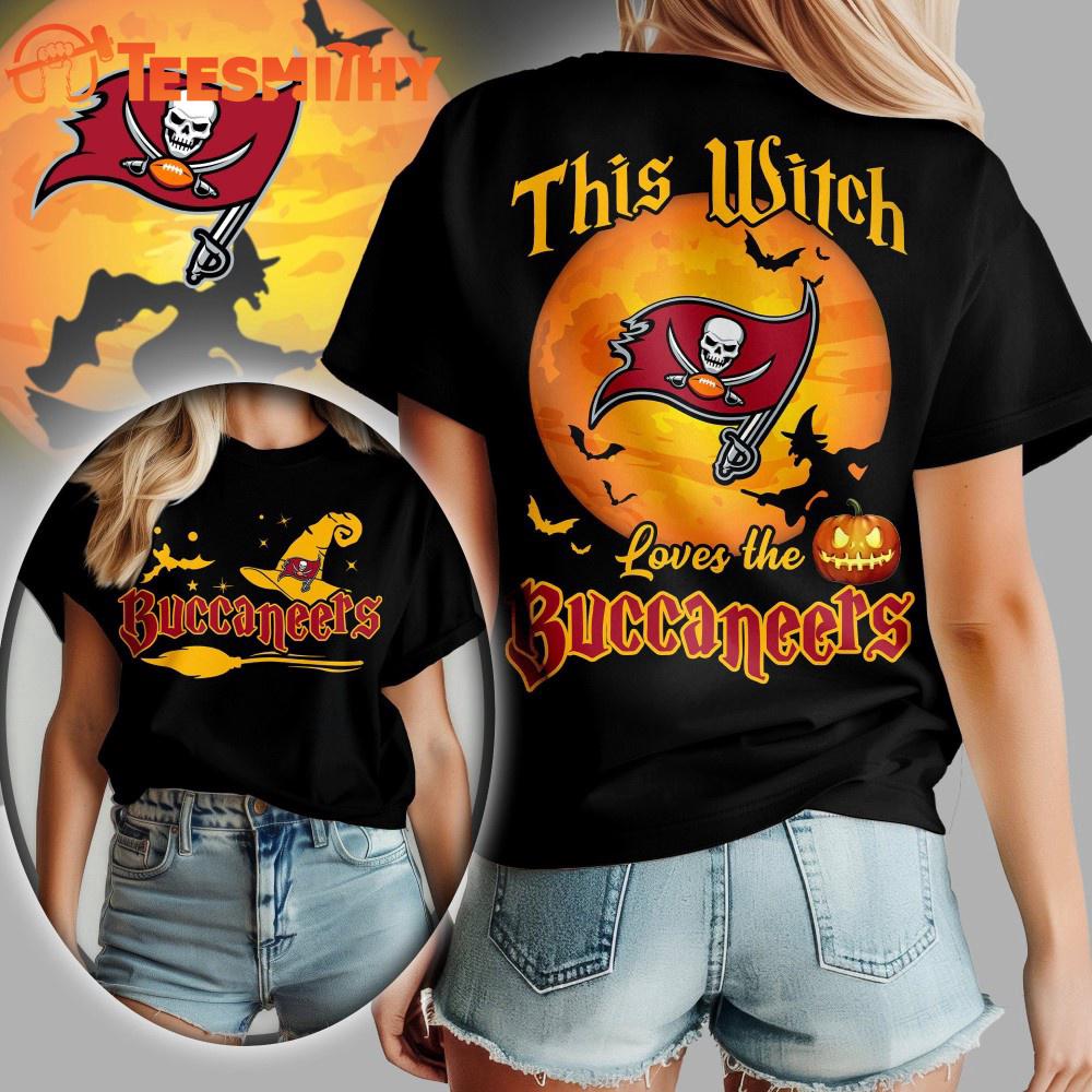 Tampa Bay Buccaneers 2025 NFL Halloween Witch Unisex 3D Shirt Tampa Bay Buccaneers 2025 NFL Halloween Witch Unisex 3D Shirt