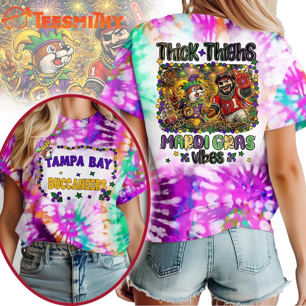 Tampa Bay Buccaneers 2026 NFL Buc-ee's Mardi Gras Unisex 3D Shirt