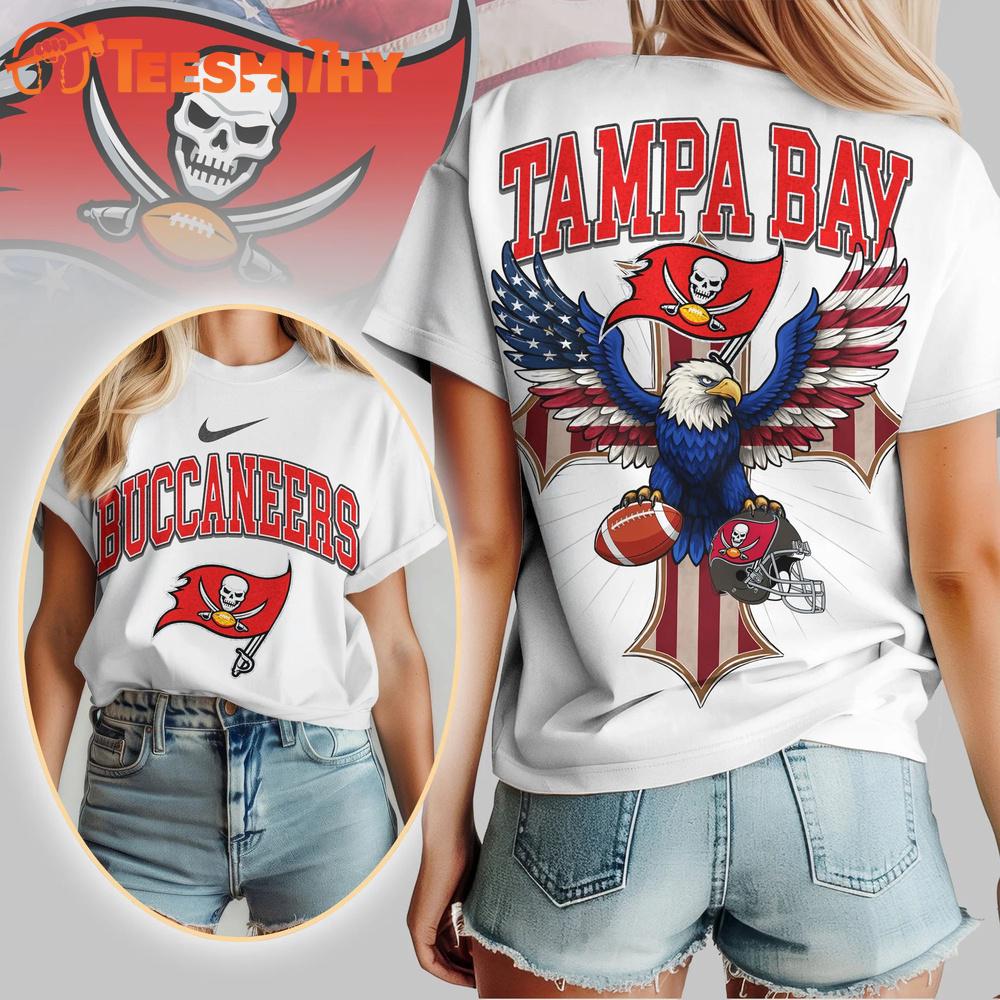Tampa Bay Buccaneers 2026 NFL Freedom Eagle All Over Print Shirt