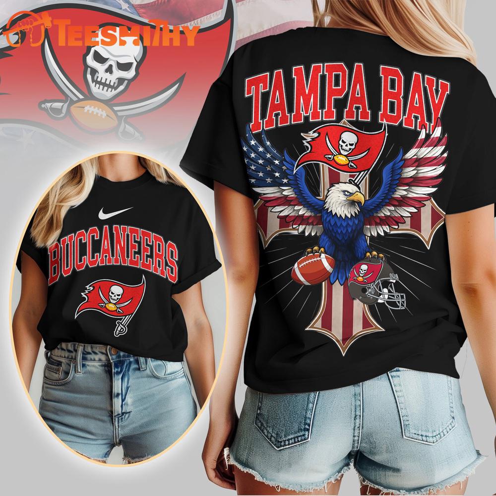 Tampa Bay Buccaneers 2026 NFL Freedom Eagle All Over Print Shirt