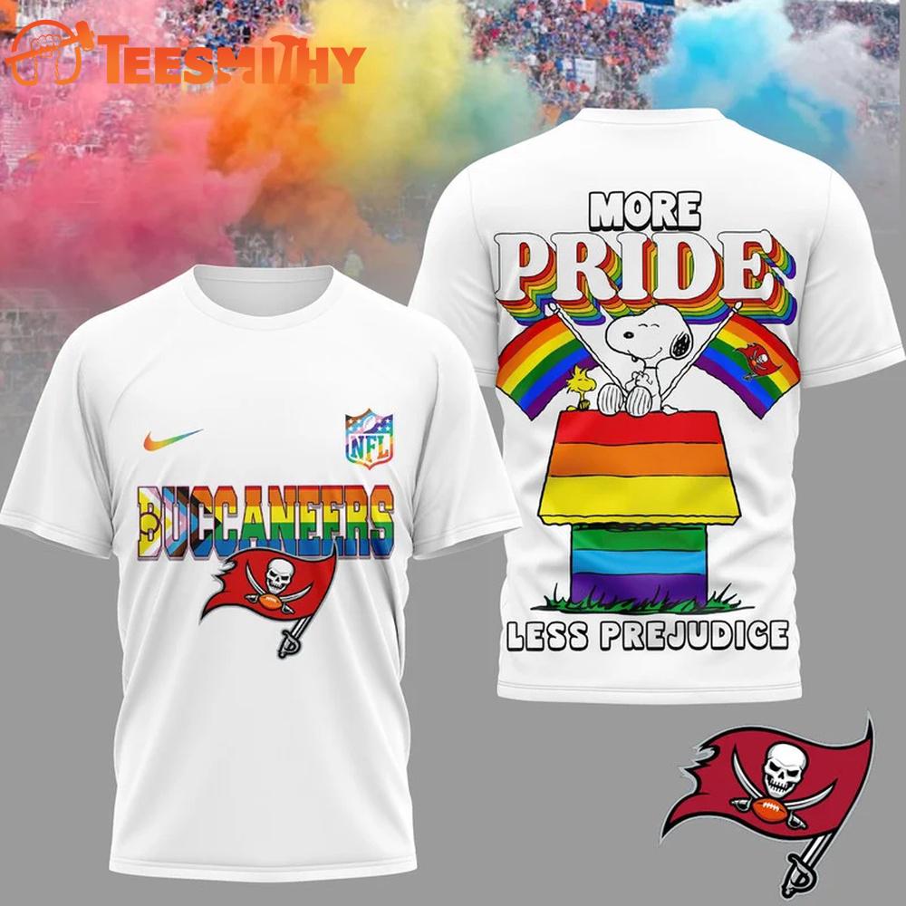 Tampa Bay Buccaneers 2026 NFL Snoopy Pride Month 3D T-Shirt