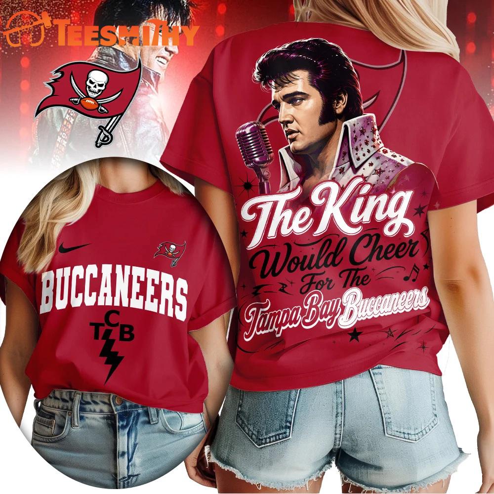 Tampa Bay Buccaneers NFL Elvis Presley The King All Over Print Shirt