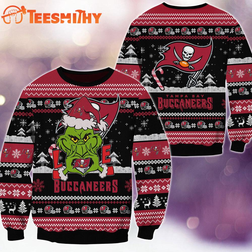 Tampa Bay Buccaneers NFL Grinch Football Limited Ugly Christmas Sweater
