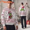 Tampa Bay Buccaneers NFL Grinch Santa Hats Ugly Christmas Sweater