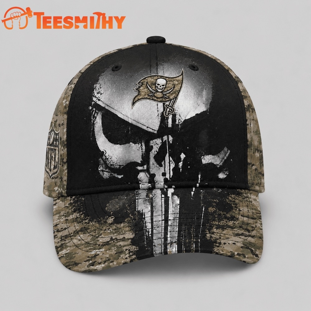 Tampa Bay Buccaneers NFL Halloween Military Skull Camo Classic Cap