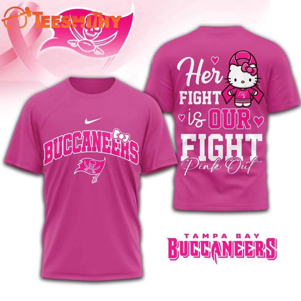Tampa Bay Buccaneers NFL Her Fight Is Our Fight x Hello Kitty 3D Shirt Tampa Bay Buccaneers NFL Her Fight Is Our Fight x Hello Kitty 3D Shirt