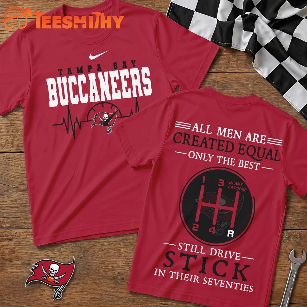 Tampa Bay Buccaneers NFL Highspeed Heartbeat All Over Printed T Shirt