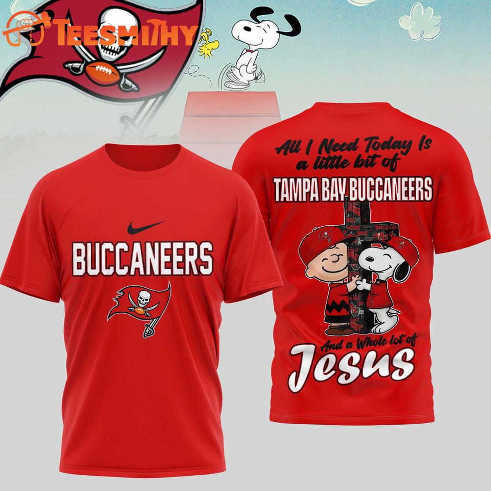 Tampa Bay Buccaneers NFL Snoopy Peanuts League Blessing 3D Shirt