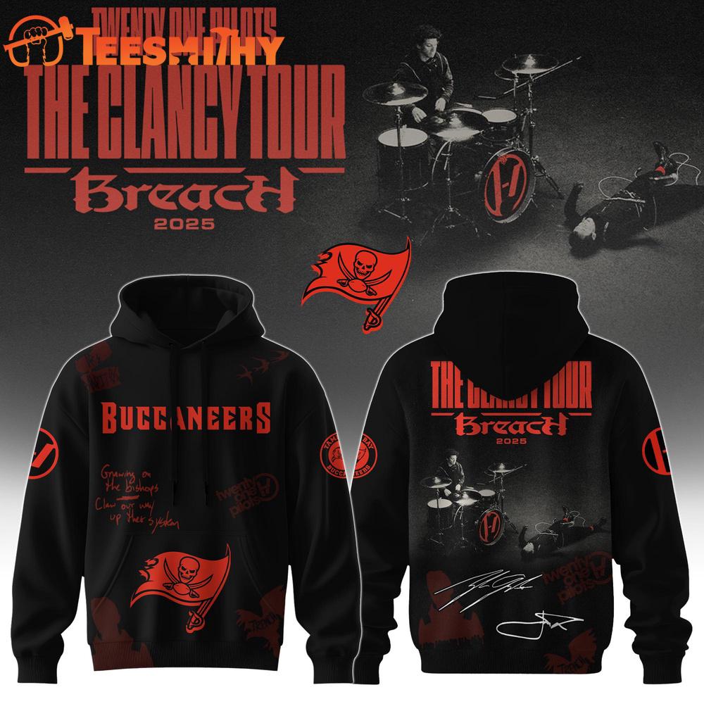 Tampa Bay Buccaneers NFL x Twenty One Pilots The Clancy World Tour Hoodie Shirt