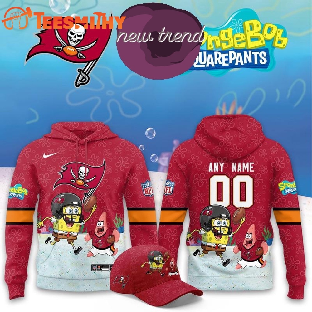 Tampa Bay Buccaneers x SpongeBob Limited Edition Personalized Hoodie