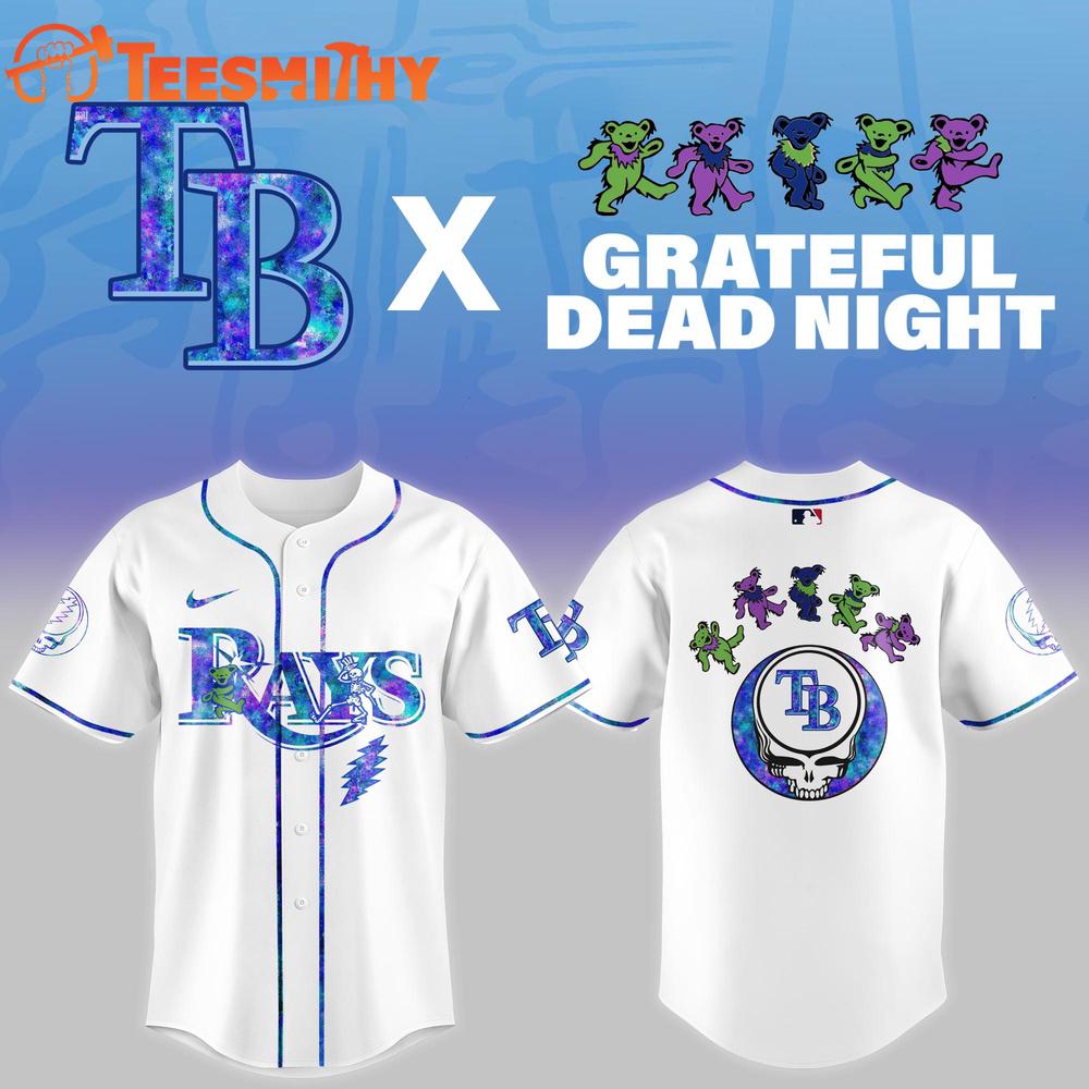 Tampa Bay Rays 2025 Grateful Dead Night Game Baseball Jersey Tampa Bay Rays 2025 Grateful Dead Night Game Baseball Jersey