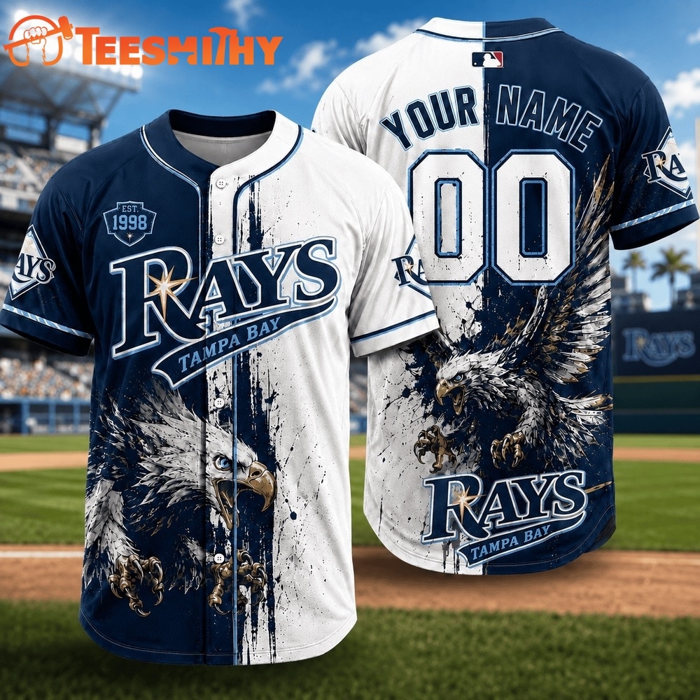 Tampa Bay Rays 2026 MLB Eagle America Personalized Baseball Jersey